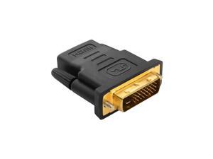 SatelliteSale DVI-D Male to HDMI Female Adapter 4K, Bi-Directional, Gold-Plated