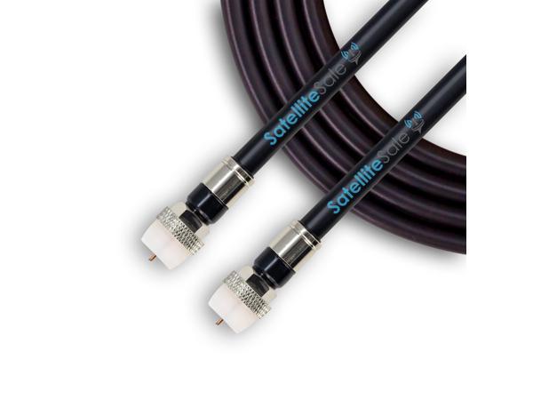 3 Feet, White - RG6 Coax Cable for TV - 3 FT Coaxial Cable for TV -  Flexible Coaxial Cable - Short Coaxial Cable 3 Feet - CL2 Coaxial TV Cable  