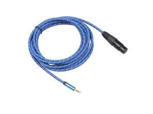 XLR 3 Pin Female to 1/8 3.5mm Stereo Jack Mic Audio Cord Cable 3M XLR3F to 3.5 mm TRS Microphone connector (1pcs) XLR 3 Pin Female to 1/8 3.5mm Stereo Jack Mic Audio Cord Cable 3M XLR3F to 3.5 mm TRS Microphone connector (1pcs)