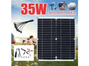 35W Solar Panel 5V Double USB 5 in Monocrystalline Solar Panel with Car Charger for Outdoor Camping Emergency Light 35W Solar Panel 5V Double USB 5 in Monocrystalline Solar Panel with Car Charger for Outdoor Camping Emergency Light