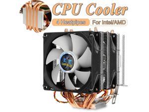 DP-iot PCCOOLER S83 CPU Cooler Copper Plating fins 2 heatpipes 80mm//8cm Silent Fan CPU Cooling Radiator Fan for AMD for Intel 775 115
