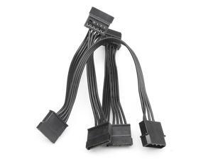 4Pin Female IDE Molex PC Computer Hard Drive 1 to 5 SATA Splitter Adapter Converter Power Supply Cable Cord 18AWG 4Pin Female IDE Molex PC Computer Hard Drive 1 to 5 SATA Splitter Adapter Converter Power Supply Cable Cord 18AWG