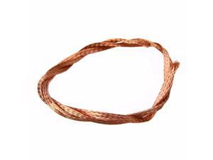 Mayitr Durable Pure Copper Flat Braid Cable Bare Copper Braid Wire Ground Lead 1m/3.3ft x 6mm Mayitr Durable Pure Copper Flat Braid Cable Bare Copper Braid Wire Ground Lead 1m/3.3ft x 6mm
