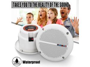 2x 25W Waterproof Ceiling Speaker Syatems 2-Way Flush Mount Home Theater Loundspeaker Amplifier In-Wall/Boat/Car/Marine 2x 25W Waterproof Ceiling Speaker Syatems 2-Way Flush Mount Home Theater Loundspeaker Amplifier In-Wall/Boat/Car/Marine