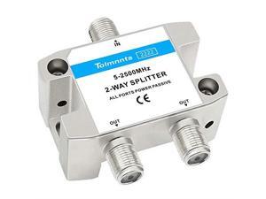 2Way Coaxial Cable Splitter 52500MHzWork with CATV Satellite TVAntenna System and MoCA Configurations 2 Way 2Way Coaxial Cable Splitter 52500MHzWork with CATV Satellite TVAntenna System and MoCA Configurations 2 Way