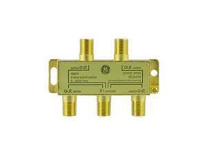 Digital 4Way Coaxial Cable Splitter 25 GHz 52500 MHz RG6 Compatible Works with HD TV Satellite High Speed Internet Amplifier Antenna Gold Plated Connectors Corrosion Resistant 33527 Digital 4Way Coaxial Cable Splitter 25 GHz 52500 MHz RG6 Compatible Works with HD TV Satellite High Speed Internet Amplifier Antenna Gold Plated Connectors Corrosion Resistant 33527