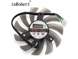 75mm Diameter 52mm Mounting Holes Pitch R7850 R7870 GPU Card Fan For MSI Twin Frozr III GTX670 GTX680 Graphics Card Cooling 
