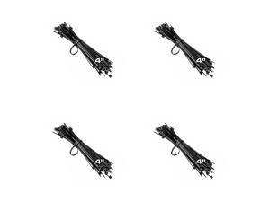 400 Pack Lot 4" / 8" Inch UV Resistant Nylon Cable Zip Wire Tie Black USA 400 Pack Lot 4" / 8" Inch UV Resistant Nylon Cable Zip Wire Tie Black USA