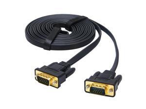 10m Long VGA Monitor Cable Male to Male 15 Pin SVGA Computer Cord 32ft Flat Thin