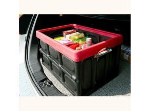 21" Collapsible Plastic Storage Box Durable Stackable Folding Utility Crates