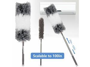 Adjustable Soft Microfiber Feather Duster Dusting Brush Household Cleaning Tool Adjustable Soft Microfiber Feather Duster Dusting Brush Household Cleaning Tool