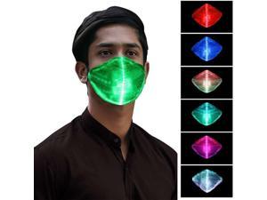 LED Mask with 7 Color Glowing Luminous Mask Party Festival Light Up Face Mask