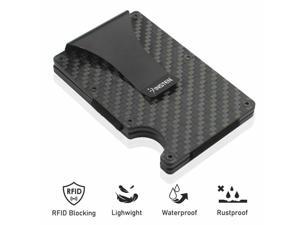 RFID Blocking Mens Minimalist Wallet Credit Card Holder Money Clip Carbon Fiber RFID Blocking Mens Minimalist Wallet Credit Card Holder Money Clip Carbon Fiber