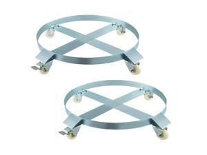 2pcs Drum Dolly 55 Gallon With 4 Caster Wheels Wing Cross Straps Easy Moving 2pcs Drum Dolly 55 Gallon With 4 Caster Wheels Wing Cross Straps Easy Moving