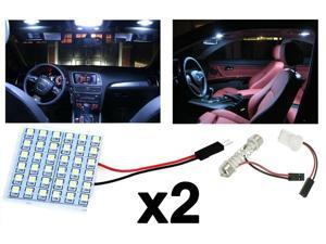 2x T10 Festoon 36-SMD HID Xenon White LED Panel Interior Dome Replacement Light 2x T10 Festoon 36-SMD HID Xenon White LED Panel Interior Dome Replacement Light