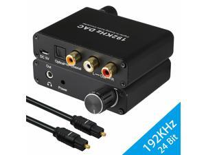 3.5mm Digital to Analog Audio Converter Adapter W/ Fiber Cable RCA Out optical 3.5mm Digital to Analog Audio Converter Adapter W/ Fiber Cable RCA Out optical