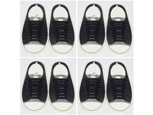 4 Pairs [8-Pack] Easy No Tie Shoelaces Silicone Flat Shoe Lace Strings Adult