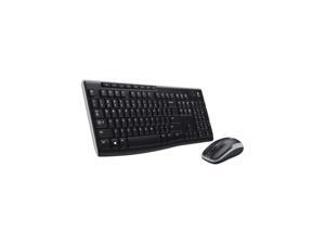 Logitech MK270 Wireless Keyboard and Mouse Combo 920-004536 - USB 2.0 RF Wireless Ergonomic Keyboard & Mouse(10 pieces)