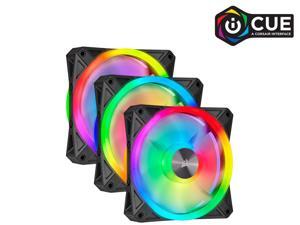 CORSAIR QL Series, iCUE QL120 RGB, 120mm RGB LED Fan, Triple Pack with Lighting Node CORE, CO-9050098-WW10 pieces)