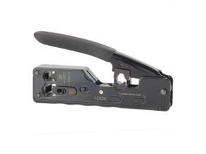 For Cat5 Cat5e Cat6 network connector Cat6a Cat7 shielded modular plug RJ45 RJ12 RJ11 straight-through crimping tool (band cutting and crimping all in one) For Cat5 Cat5e Cat6 network connector Cat6a Cat7 shielded modular plug RJ45 RJ12 RJ11 straight-through crimping tool (band cutting and crimping all in one)