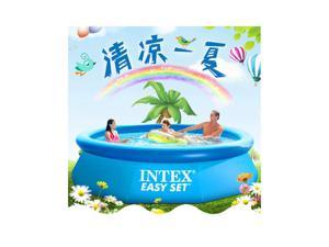 Inflatable Swimming Pool Center Lounge Large Family Kids Water Play Fun Backyard Inflatable Paddling Pools Family Kids Swimming Pool Outdoor Garden Summer Holiday-366X76CM