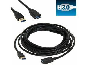 USB 3.0 Extension Extender Cable Cord M/F Standard Type A Male to Female Black USB 3.0 Extension Extender Cable Cord M/F Standard Type A Male to Female Black