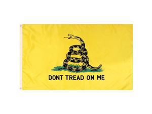 3X5 Ft Gadsden DONT TREAD ON ME Culpepper Rattlesnake Tea Party Flag - Yellow