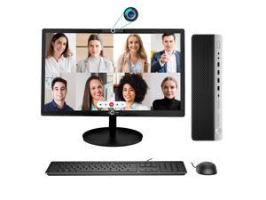 HP EliteDesk 800 G3 SFF Business Desktop PC Core i7 6th Gen Upto 3.60Ghz 16GB 512GB SSD With New 20" Inch Video conferencing Webcam Monitor - Windows 10 Pro With Free Keyboard, Mouse (Renewed)