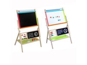 Large Size All In One Kid's Wooden Art Easel Double Side w/ Paper Roll Tray Large Size All In One Kid's Wooden Art Easel Double Side w/ Paper Roll Tray
