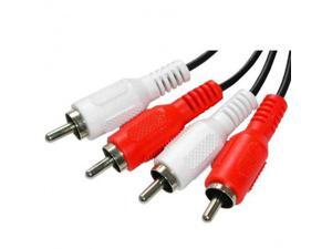 25 feet Dual RCA Male 2 RCA Male to 2 RCA Male M/M Audio Video AV Cable Cord 25' 25 feet Dual RCA Male 2 RCA Male to 2 RCA Male M/M Audio Video AV Cable Cord 25'