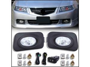 For 2004-2005 Acura TSX Clear Bumper Driving Fog Lights Bulbs Switch For 2004-2005 Acura TSX Clear Bumper Driving Fog Lights Bulbs Switch