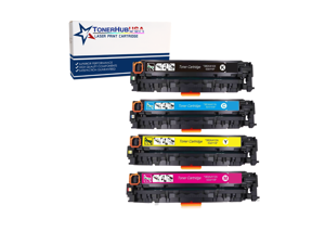 TONERHUBUSA Compatible Toner Cartridge Replacement For HP CE410X, CE411A, CE412A, CE413A (4-Pack/BCYM) TONERHUBUSA Compatible Toner Cartridge Replacement For HP CE410X, CE411A, CE412A, CE413A (4-Pack/BCYM)