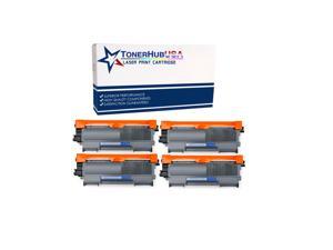 TONERHUBUSA Compatible TN450 TN420 Black Toner Cartridge High Yield Use for HL-2240d HL-2270dw HL-2280dw MFC-7360n MFC-7860dw IntelliFax 2840 2940 Printer 4 Pack