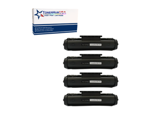 TONERHUBUSA Compatible Toner Cartridge Replacement for Canon FX-3  (4-Pack/Black)
