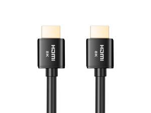 Buyer's Point Ultra High Speed HDMI 2.1 Cable CL3 Rated Dynamic HDR 1.8M (6ft)  8K 120Hz, 48Gbps, Dolby Vision, eARC Compatible with Apple TV, Nintendo Switch, Roku, Xbox, PS4, Pack of 2 Black