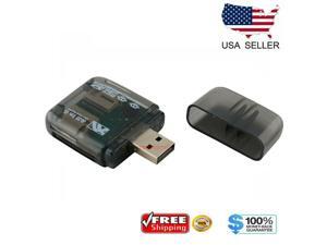 USB 2.0 Flash Memory Card Reader All-in-One SD/SDHC Micro-SD/TF MS-Duo M2 Black USB 2.0 Flash Memory Card Reader All-in-One SD/SDHC Micro-SD/TF MS-Duo M2 Black
