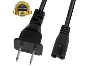 5FT 2 Slot Power Supply Cable Cord Figure 8 for VCR PS4 PS3 PS2 Xbox One US Plug 5FT 2 Slot Power Supply Cable Cord Figure 8 for VCR PS4 PS3 PS2 Xbox One US Plug