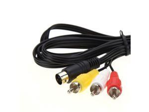 Sega Genesis 2 3 32x CDX Nomad 6ft RCA Audio Video AV TV Composite Cable Cord Sega Genesis 2 3 32x CDX Nomad 6ft RCA Audio Video AV TV Composite Cable Cord