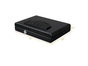New Electronic Steel Safe Box Passwords Keypad Lock Home Security Black US New Electronic Steel Safe Box Passwords Keypad Lock Home Security Black US