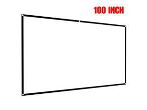 72"/100" 16:9 Manual Pull Down Projector Projection Screen Home Theater Movie 72"/100" 16:9 Manual Pull Down Projector Projection Screen Home Theater Movie