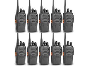 10X   BF-888S 2800mAh Two Way Ham Radio UHF 400-470MHz 16CH Walkie Talkie