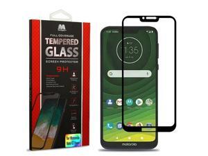 Moto G7 Power Full Coverage Tempered Glass Screen Protector/Black Moto G7 Power Full Coverage Tempered Glass Screen Protector/Black