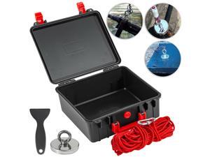 1200 LBS Pulling Force MaxMagnets Fishing Magnet with Eyebolt+ Rope+ Box+ Shovel 1200 LBS Pulling Force MaxMagnets Fishing Magnet with Eyebolt+ Rope+ Box+ Shovel