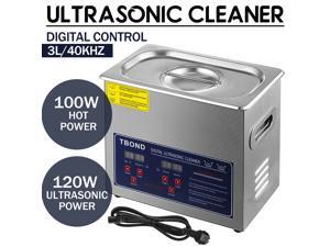 Stainless Steel Industry Ultrasonic Cleaner 3L Heated Heater w/Timer Stainless Steel Industry Ultrasonic Cleaner 3L Heated Heater w/Timer