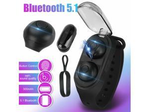 Bluetooth 5.1 Earbuds Wireless Headphones TWS Headset Noise Canceling Bracelet Bluetooth 5.1 Earbuds Wireless Headphones TWS Headset Noise Canceling Bracelet