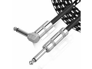10FT 6.35mm Jack Premium Electric Guitar Bass Cable Musical Instrument AMP Cord 10FT 6.35mm Jack Premium Electric Guitar Bass Cable Musical Instrument AMP Cord
