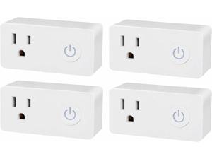 4 Pack Smart Wi-Fi Plug Outlet Works with Alexa and Google Assistant