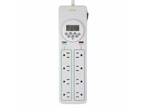 8 Outlet Surge Protector with 7-Day Digital Timer