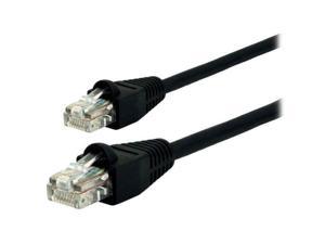 175' Cat6 PLENUM ETHERNET BLACK Patch Cable RJ45 CONNECTORS INSTALLED USA MADE