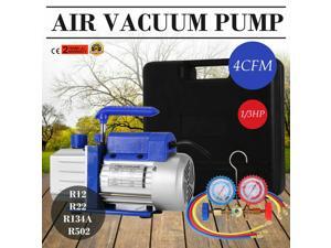 4CFM 1/3 Air Vacuum Pump HVAC Refrigeron KIT A/C Manifold Gauge Set Combo 4CFM 1/3 Air Vacuum Pump HVAC Refrigeron KIT A/C Manifold Gauge Set Combo